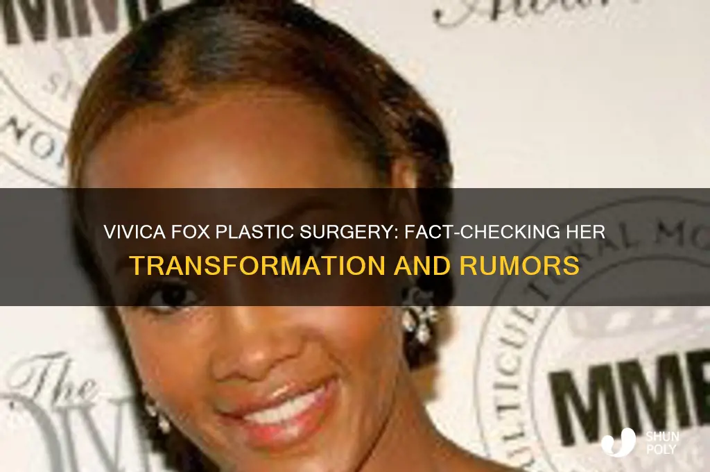 did vivica fox get plastic surgery