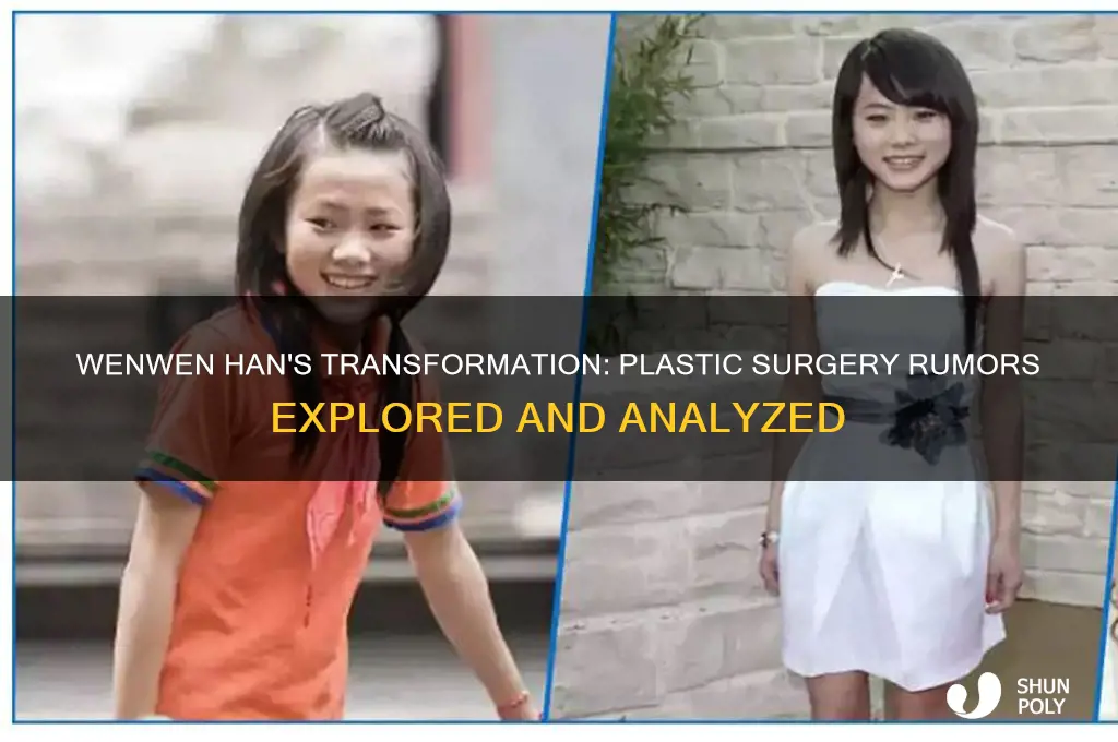 did wenwen han get plastic surgery