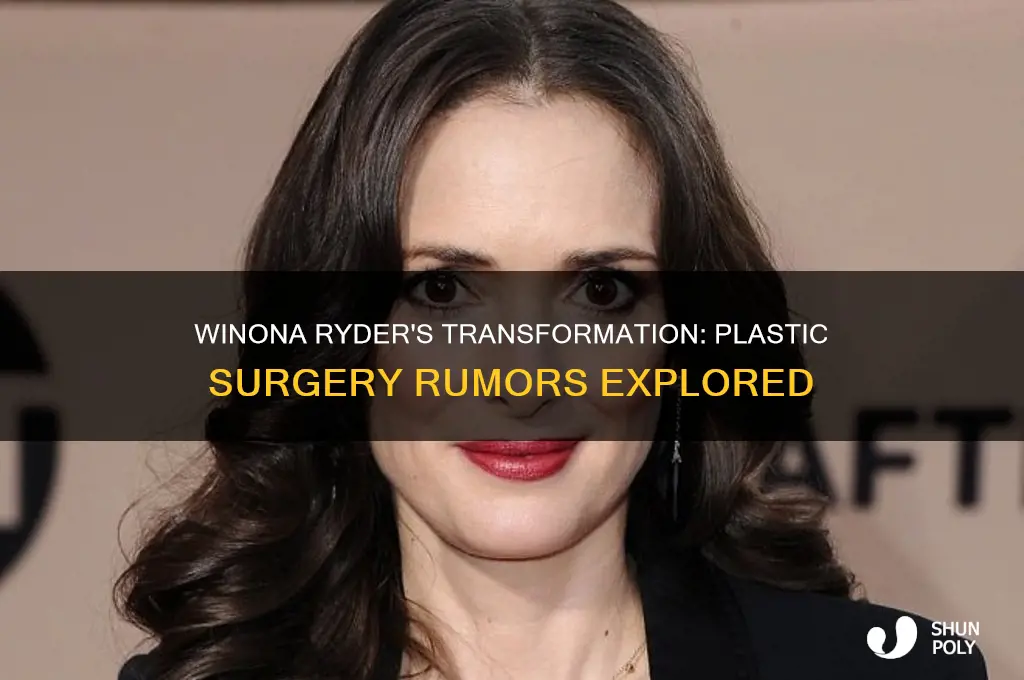 did winona ryder get plastic surgery
