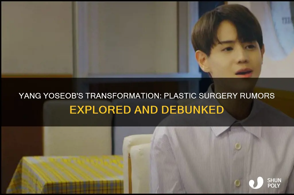 did yang yoseob get plastic surgery