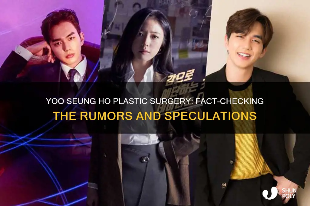 did yoo seung ho get plastic surgery