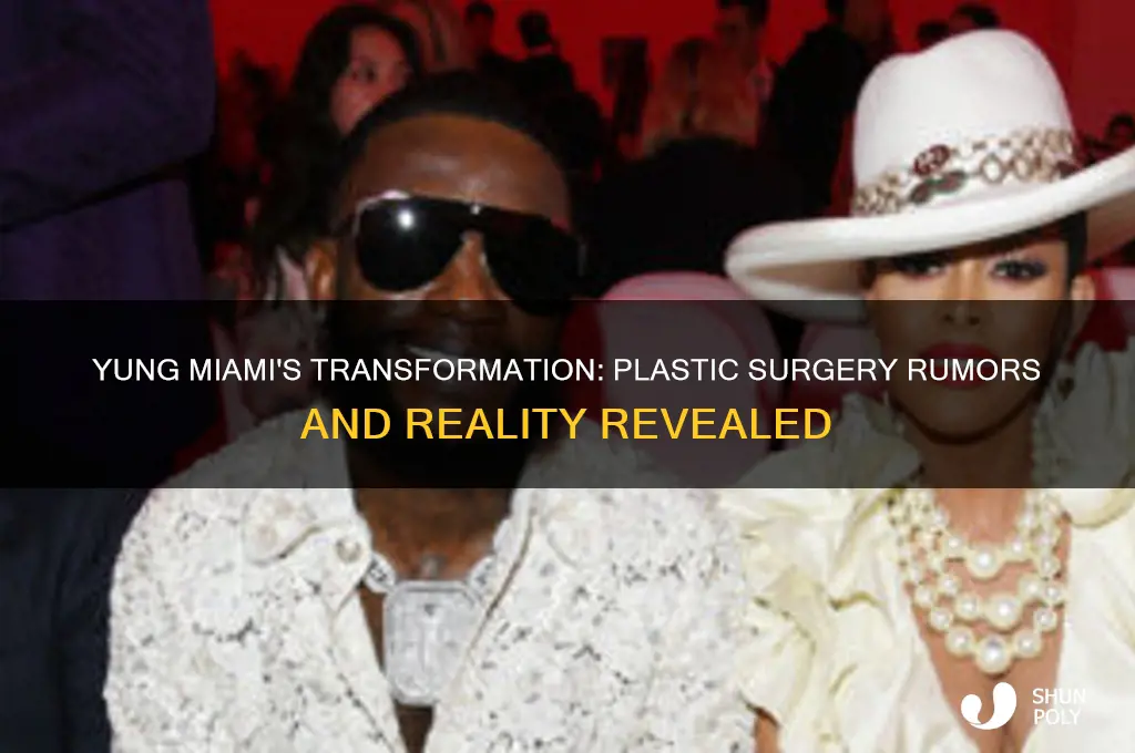 did yung miami get plastic surgery