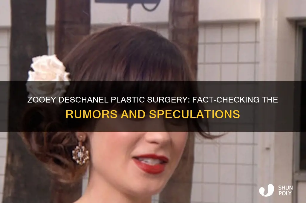 did zooey deschane get plastic surgery