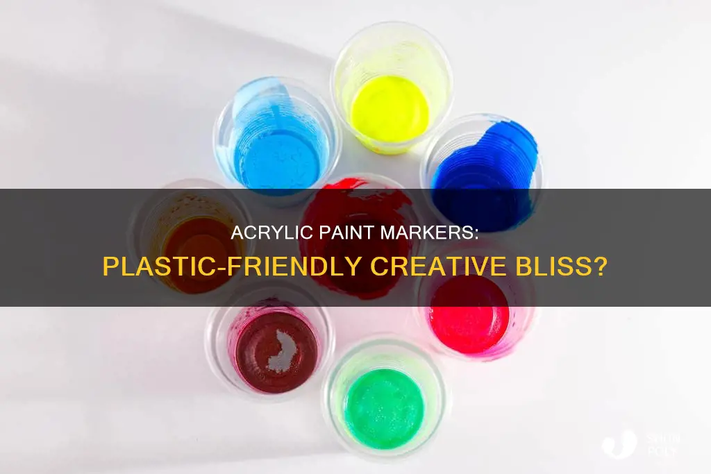 do acrylic paint markers work on plastic