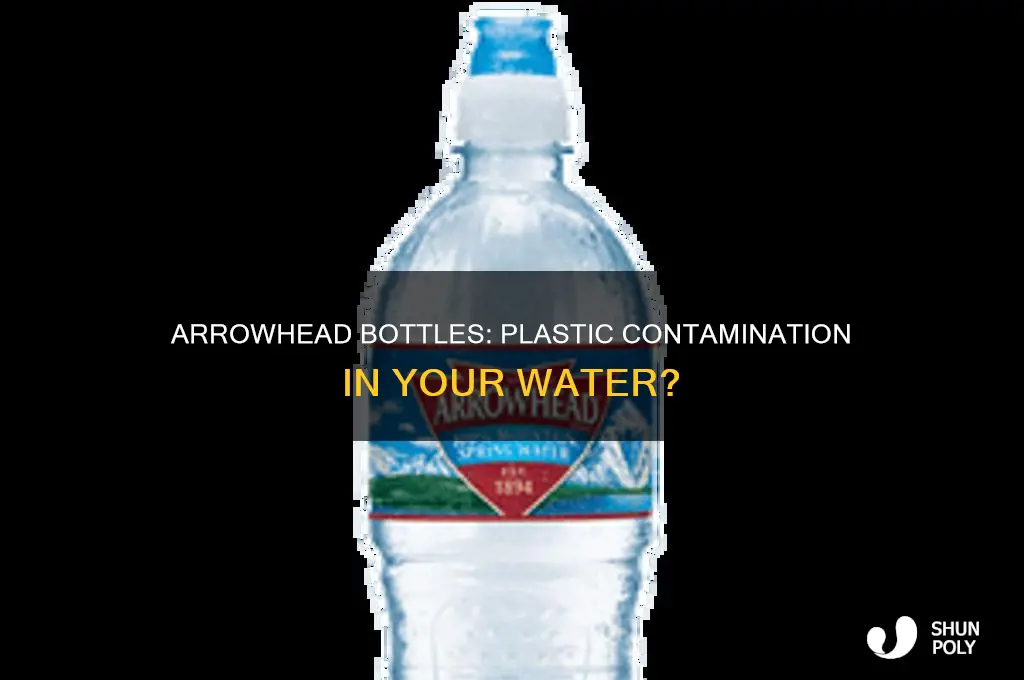 do arrowhead plastic water bottles contain plastic in the water