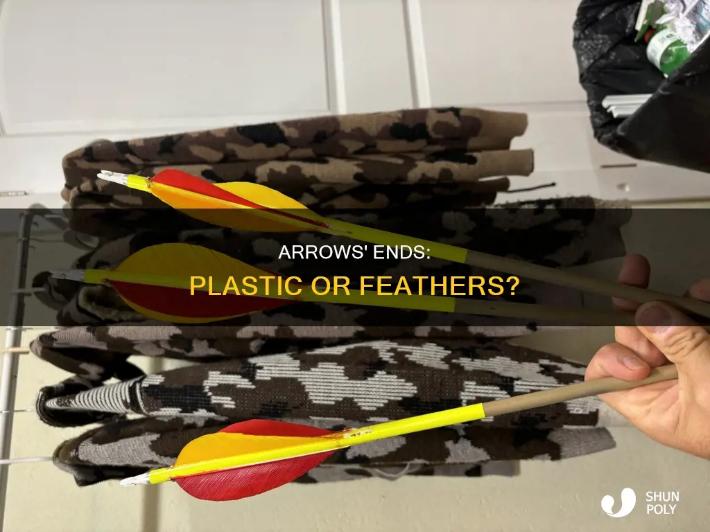do arrows have plastic ends or feathers