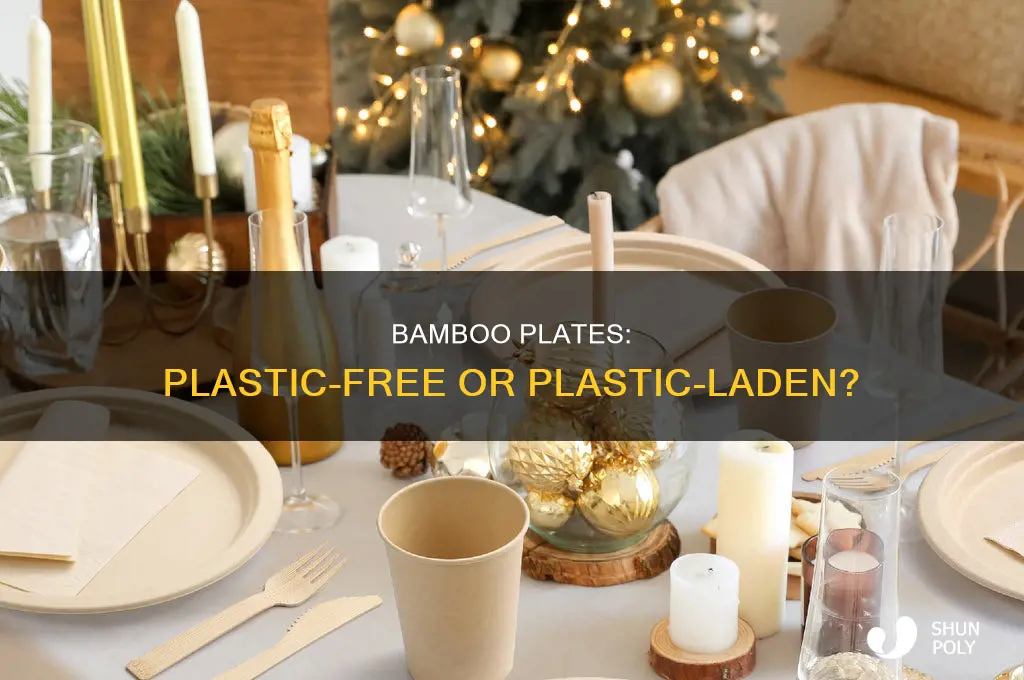 do bamboo plates contain plastic