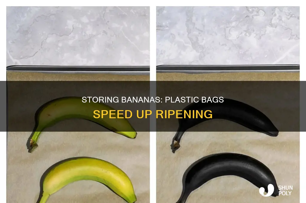 do bananas age quicker in the plastic bag