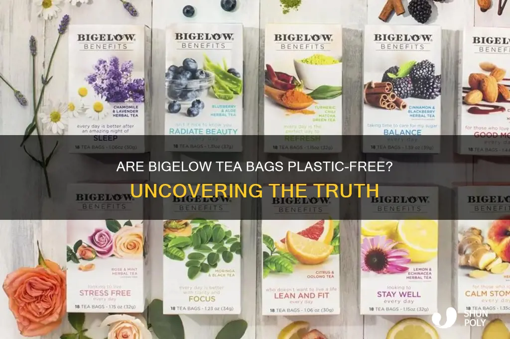 do bigelow tea bags have plastic