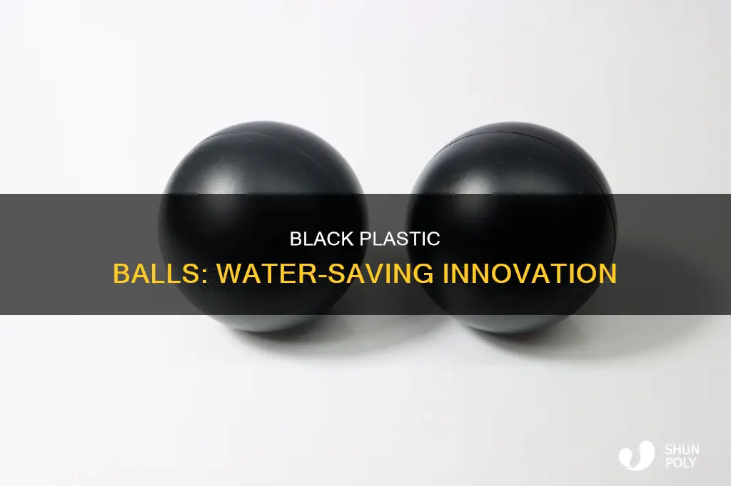 do black plastic balls to prevent evaporation