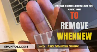 Bosch Stainless Dishwashers: Removing the Plastic Sheet When New
