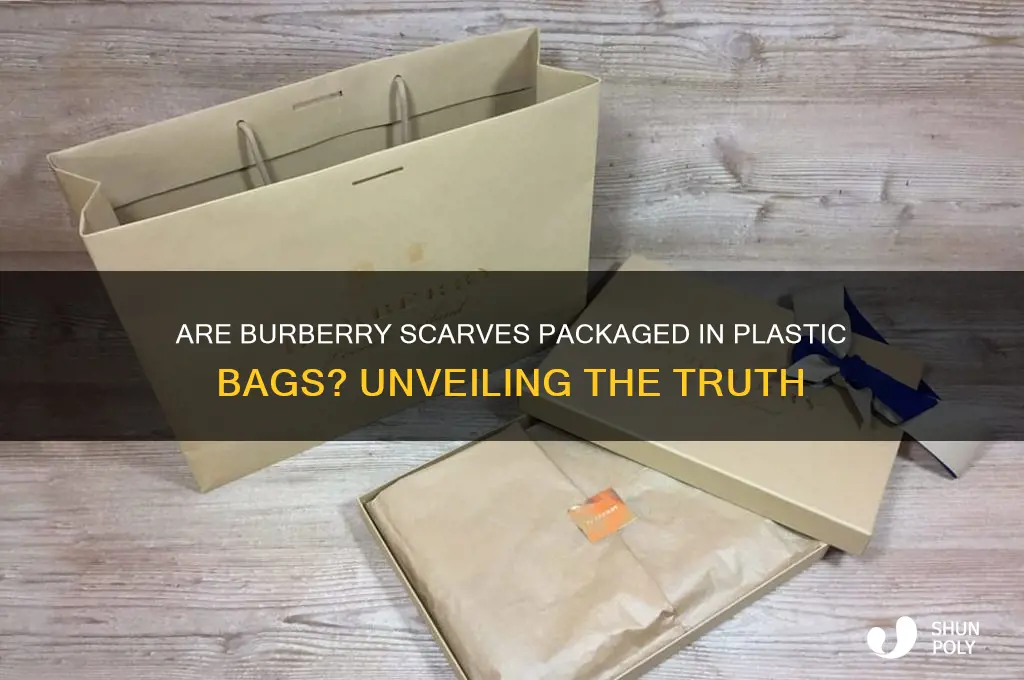 do burberry scarves come in plastic bags