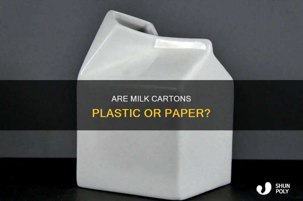 do cardboard milk cartons contain plastic