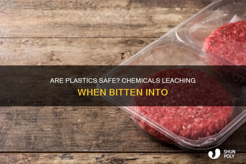 do chemicals leach when biting on plastic