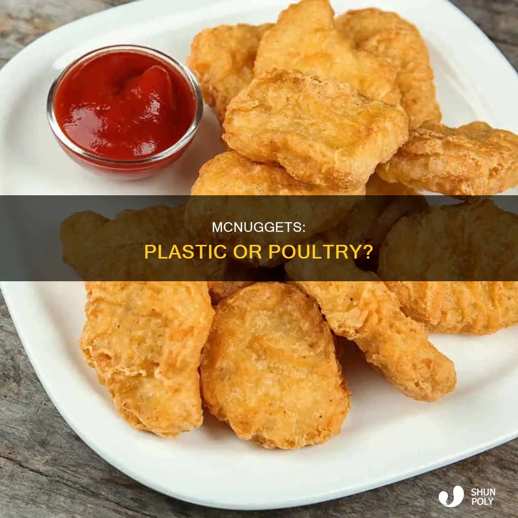 do chicken mcnuggets have plastic in them