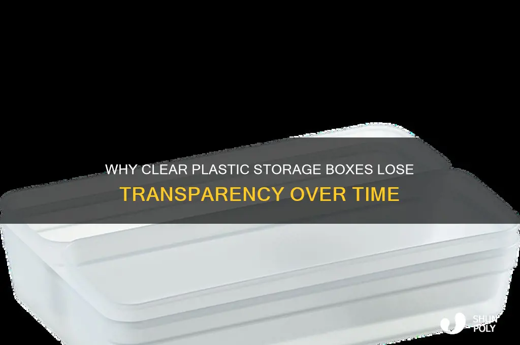 do clear plastic storage boxes become less clear