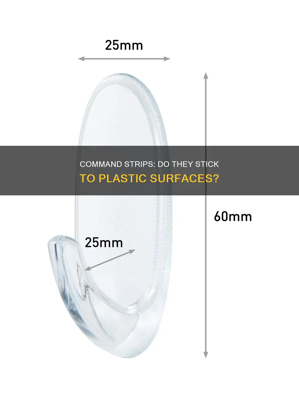 do command strips stick to plastic