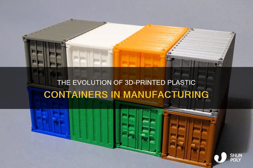 do companies 3d print some plastic containers