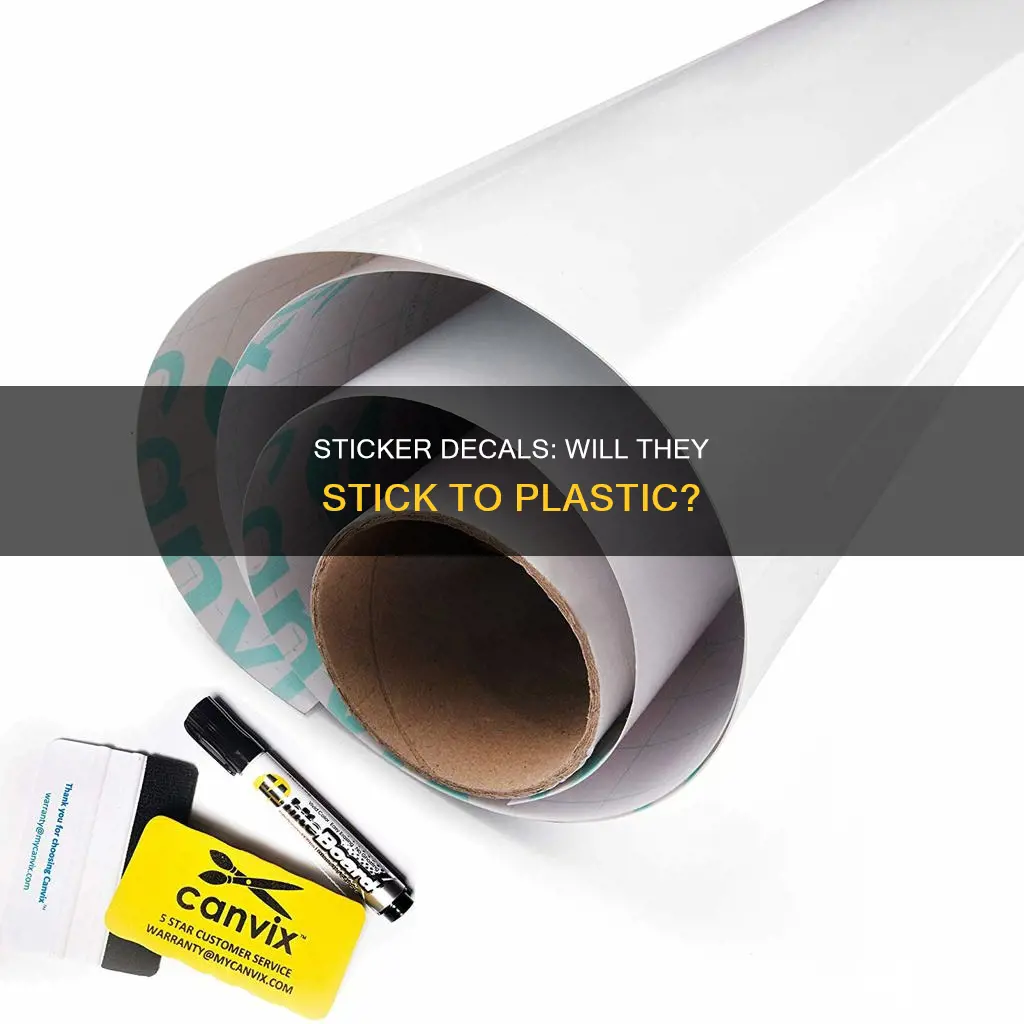 do decal stickers stick on plastic
