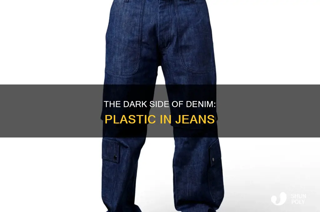 do denim jeans contain plastic