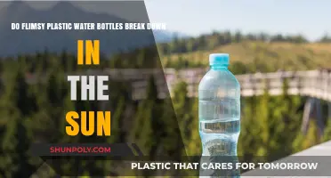Do Flimsy Plastic Water Bottles Degrade Under Sunlight Exposure?