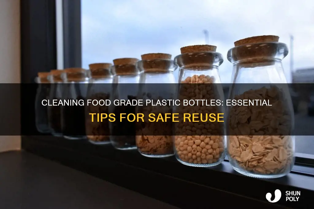 do food grade plastic bottles need to be cleaned