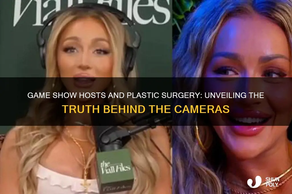 do game show host get plastic surgery