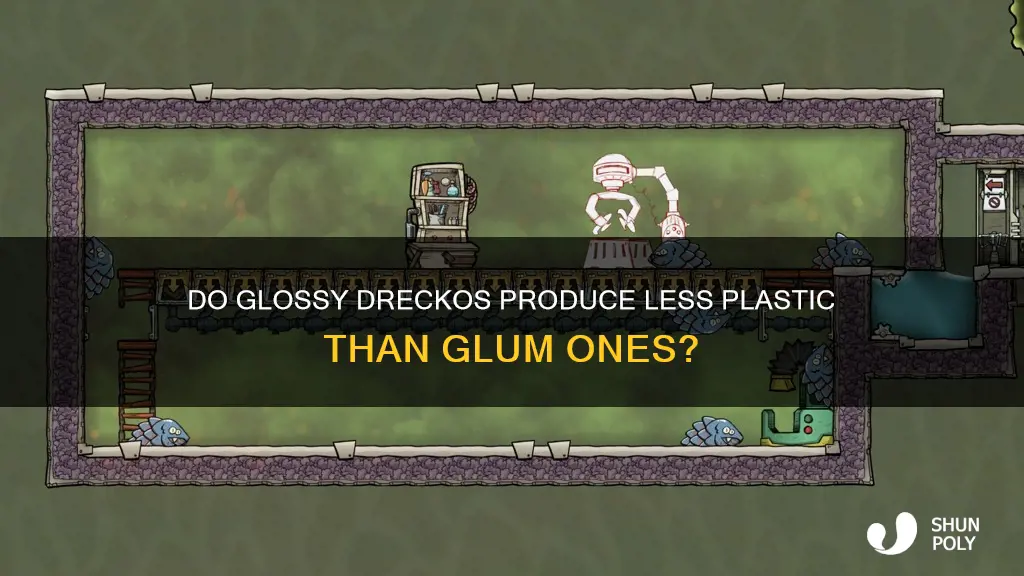 do glum glossy dreckos produce less plastic