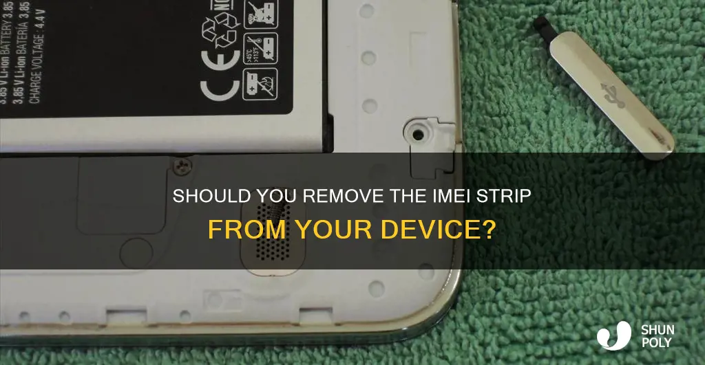 do i discard the imei plastic strip