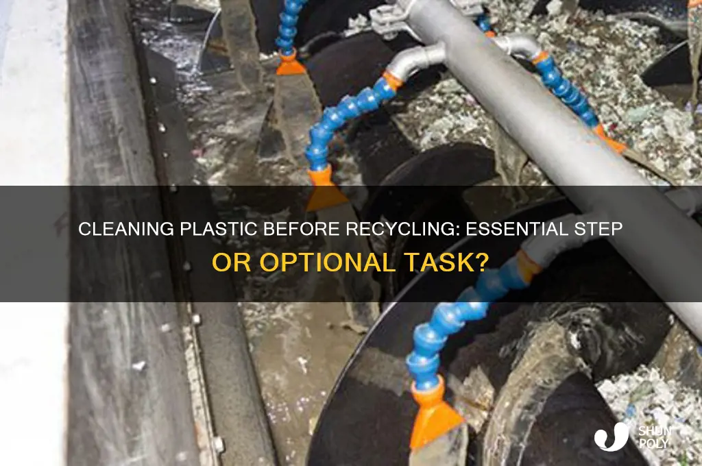 do i have to clean plastic before recycling