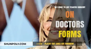 Plastic Surgery Disclosure: Must You List Procedures on Medical Forms?