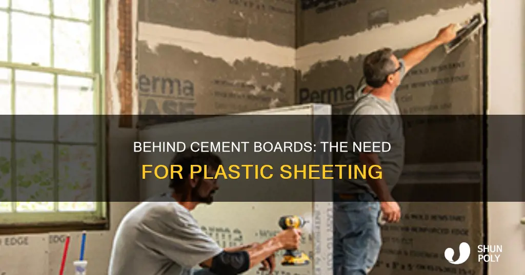 do i need plastic behind cement board