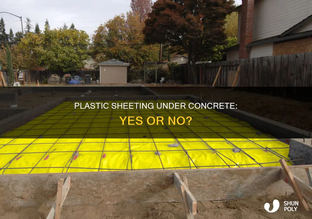 do i need plastic under concrete