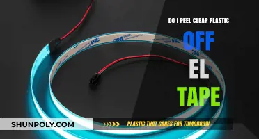 Should You Remove the Clear Plastic Backing from EL Tape?