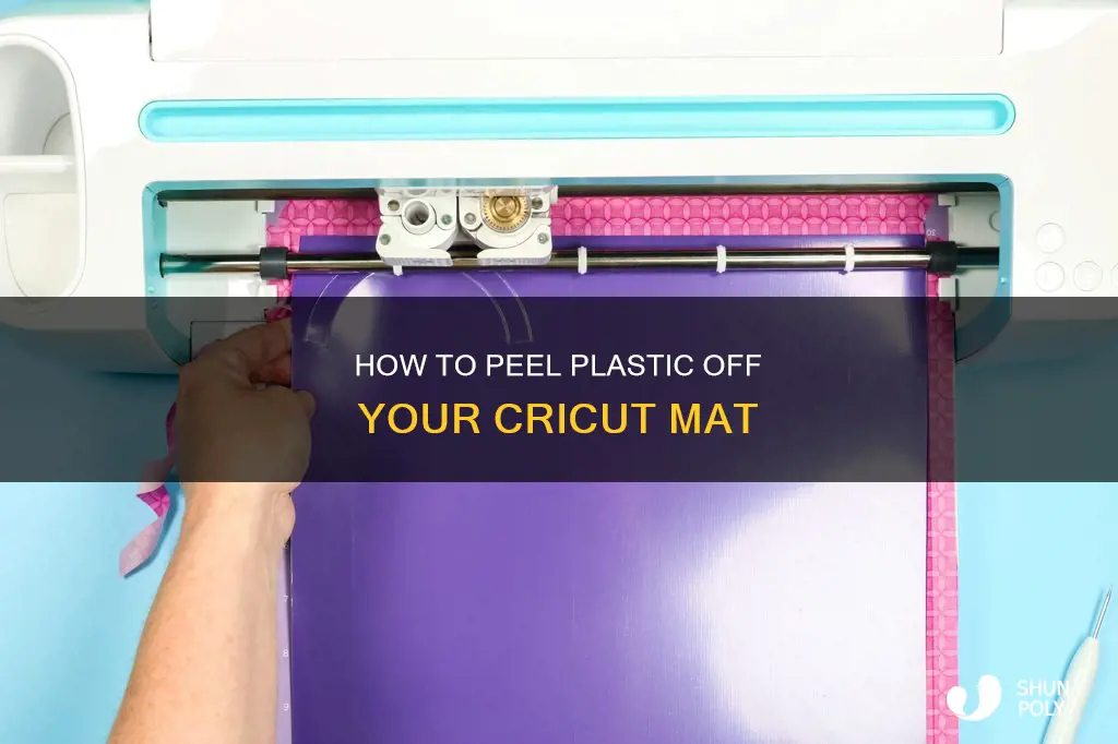 do i peel plastic off cricut mat