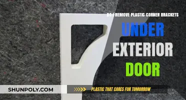 Should You Remove Plastic Corner Brackets Under Your Exterior Door?