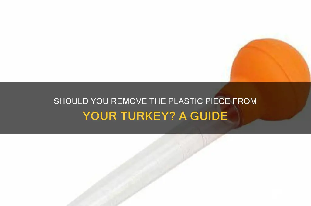do i remove the plastic piece from the turkey