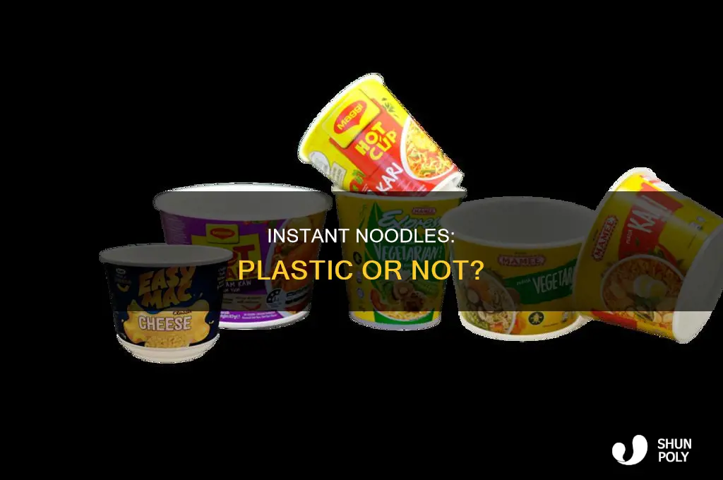 do instant noodles contain plastic