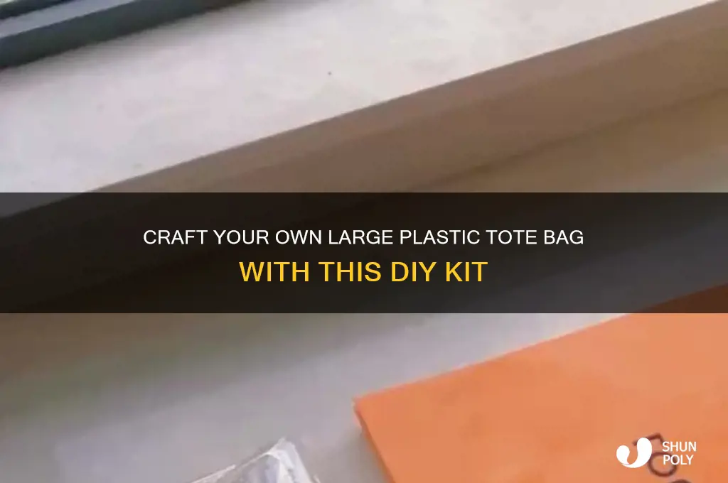 do it yourself large plastic tote bag kit