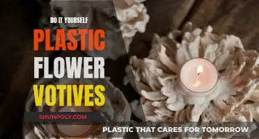 Plastic Flower Votives: DIY Home Decor