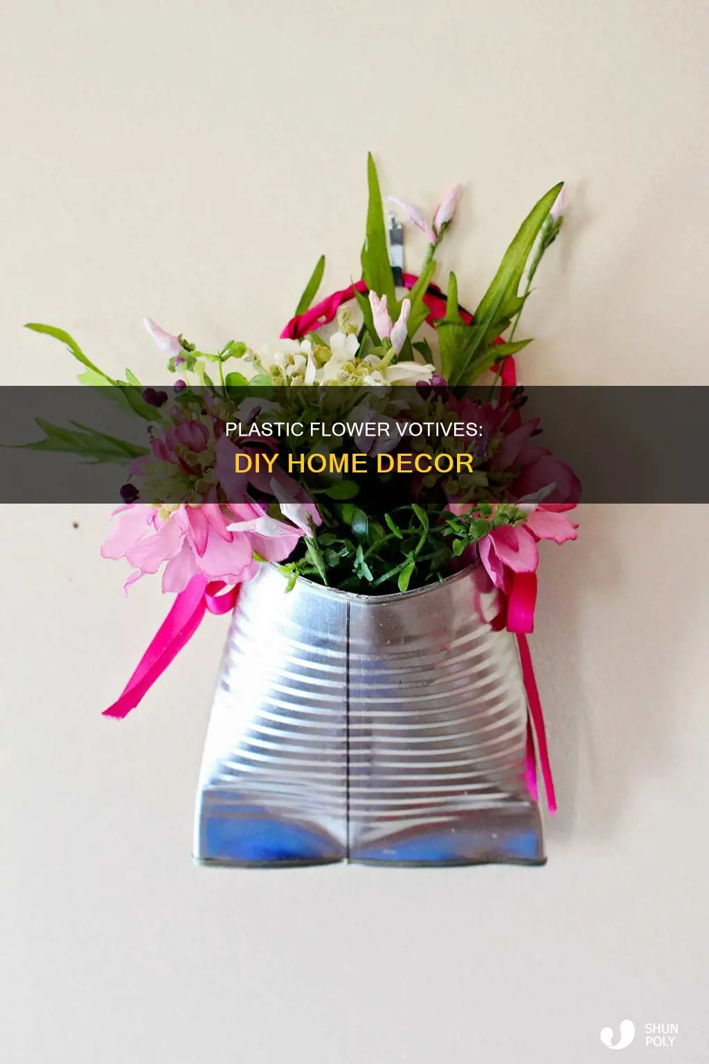 do it yourself plastic flower votives