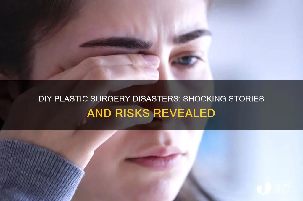 do it yourself plastic surgery nightmares