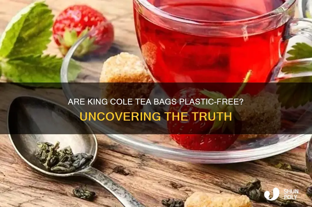 do king cole tea bags contain plastic