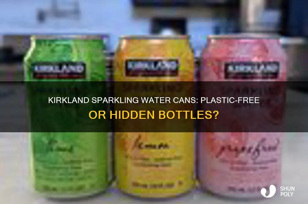 do kirkland brand sparkling water cans have plastic bottles