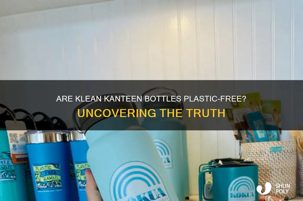 do klean kanteen bottles have plastic