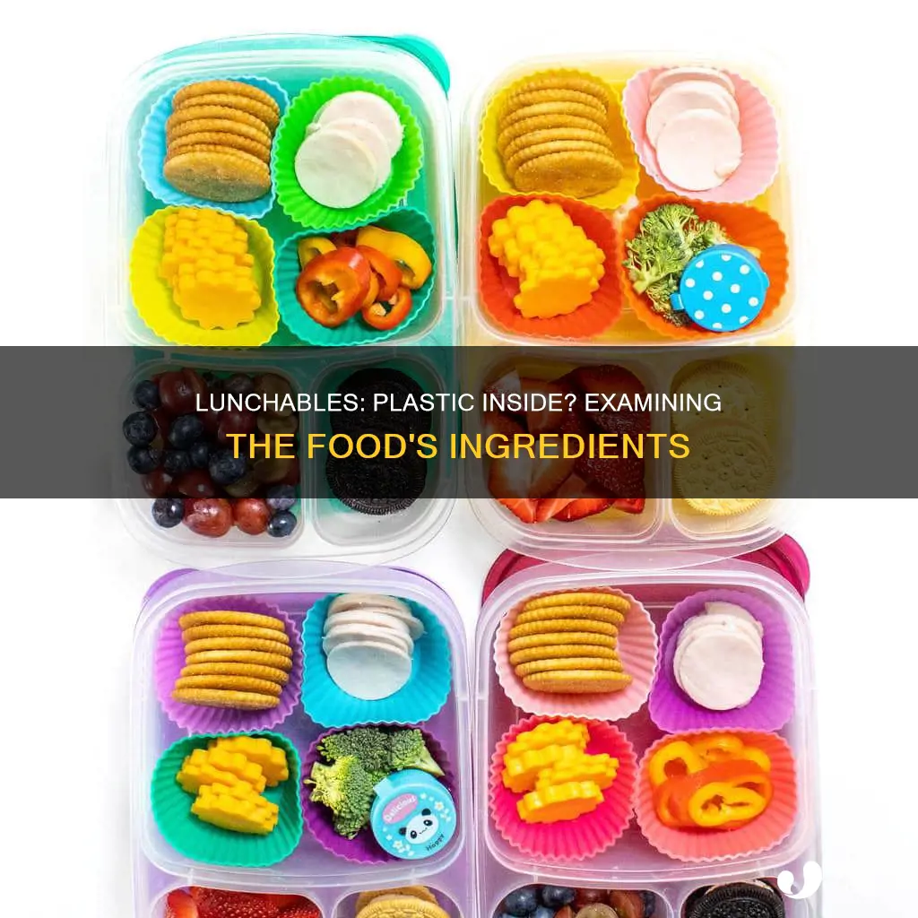 do lunchables have plastic inside the food