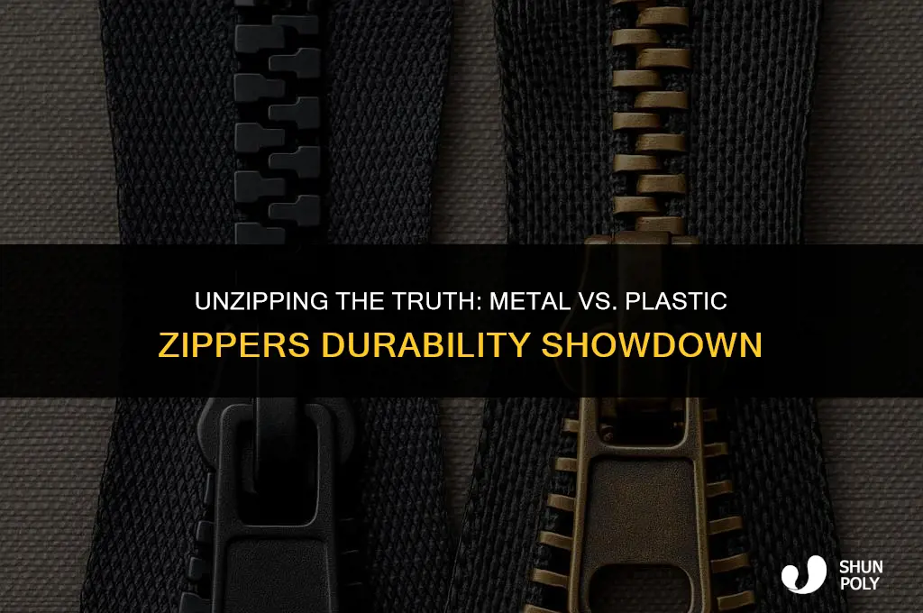 do metal zippers last longer than plastic