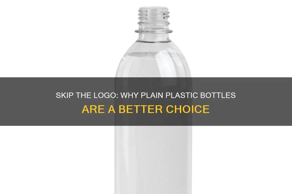 do not logo plastic bottle