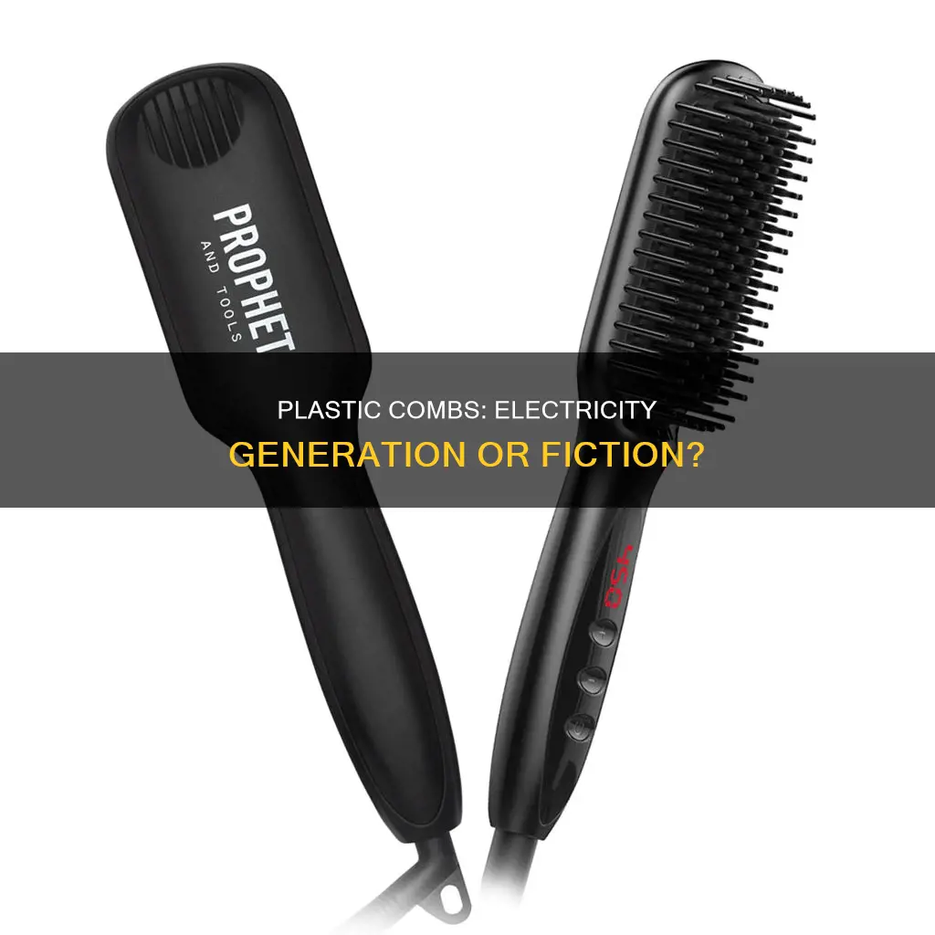 do one piece plastic combs generate electricity
