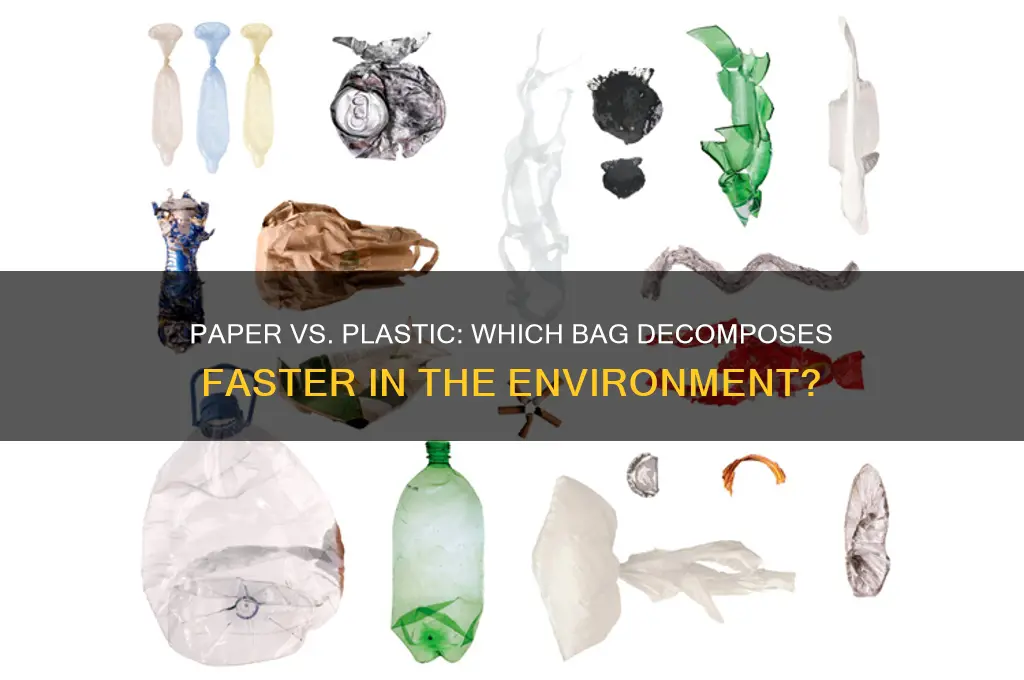 do paper bags break down faster than plastic bags